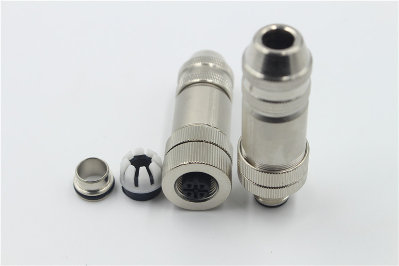 M12-Connectors 全金属4pin连接器IP68