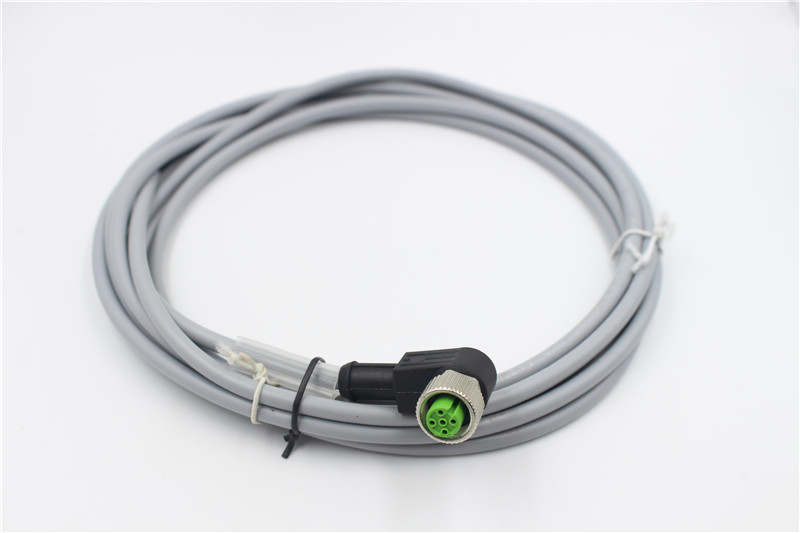 M12 connector angle 90 degrees cable