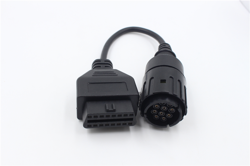 OBD2 10 pin to 16 pin cable conversion for OBD2 extension line of automobile det