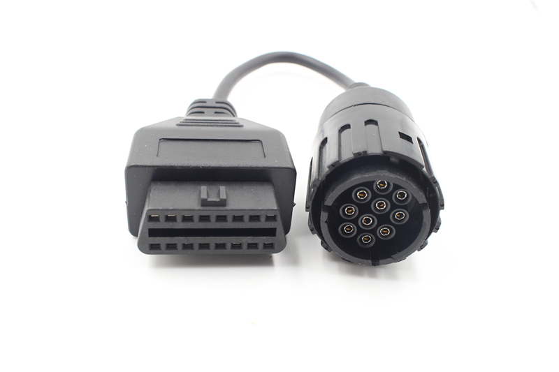 OBD2 10 pin to 16 pin cable conversion for OBD2 extension line of automobile det