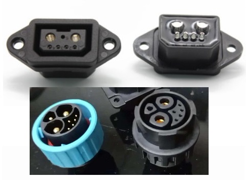 Motorcycle Battery power connector 2+4 cable