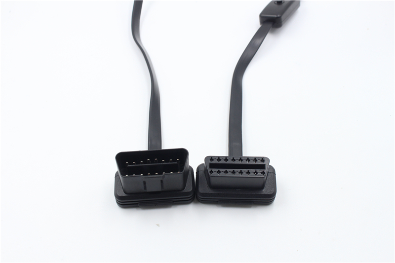 Automobile OBD2 splitter extension waterproof cable assembly