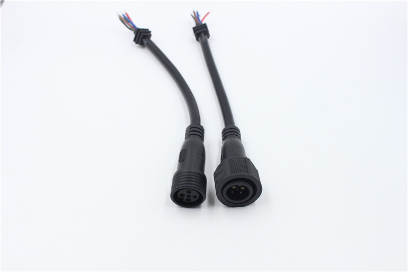 M12 connectors LED 5pin 10A harness assembly waterproof cable assembly