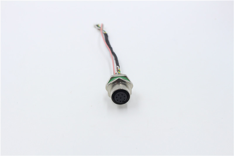 M12 connectors A coded 8pin panel back lcoking connector