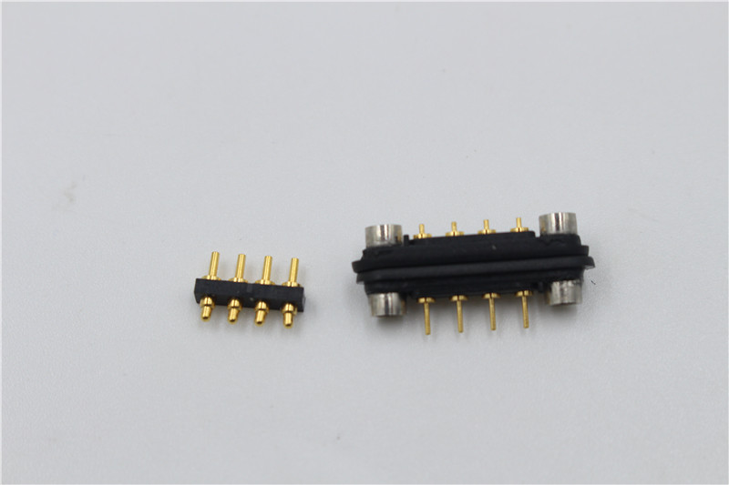 samll Magnetic suction connector 4-core 10A waterproof connector