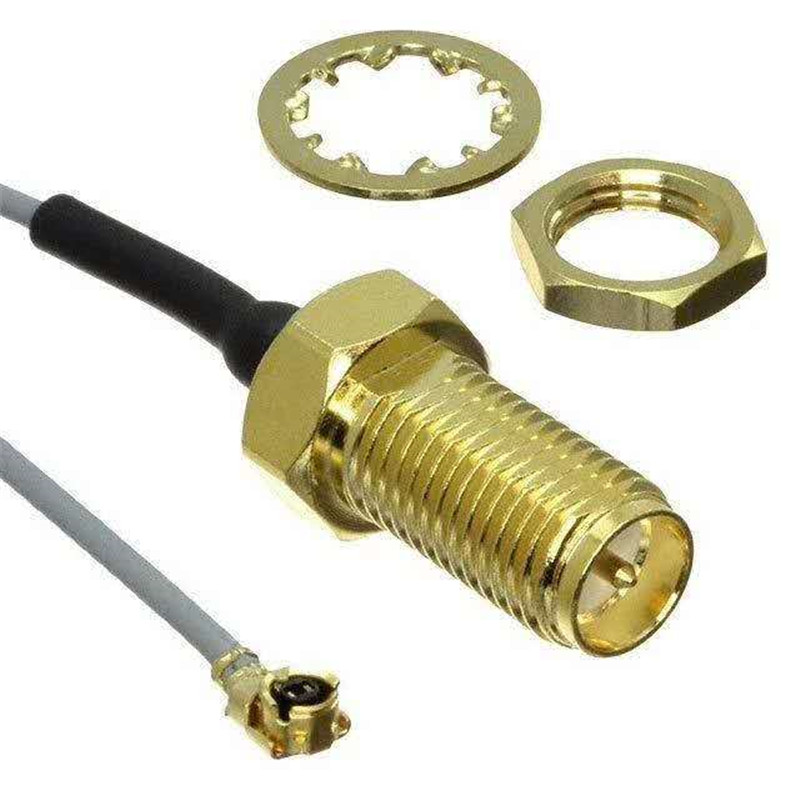 RF cable to SMA connector I-PEX assembly