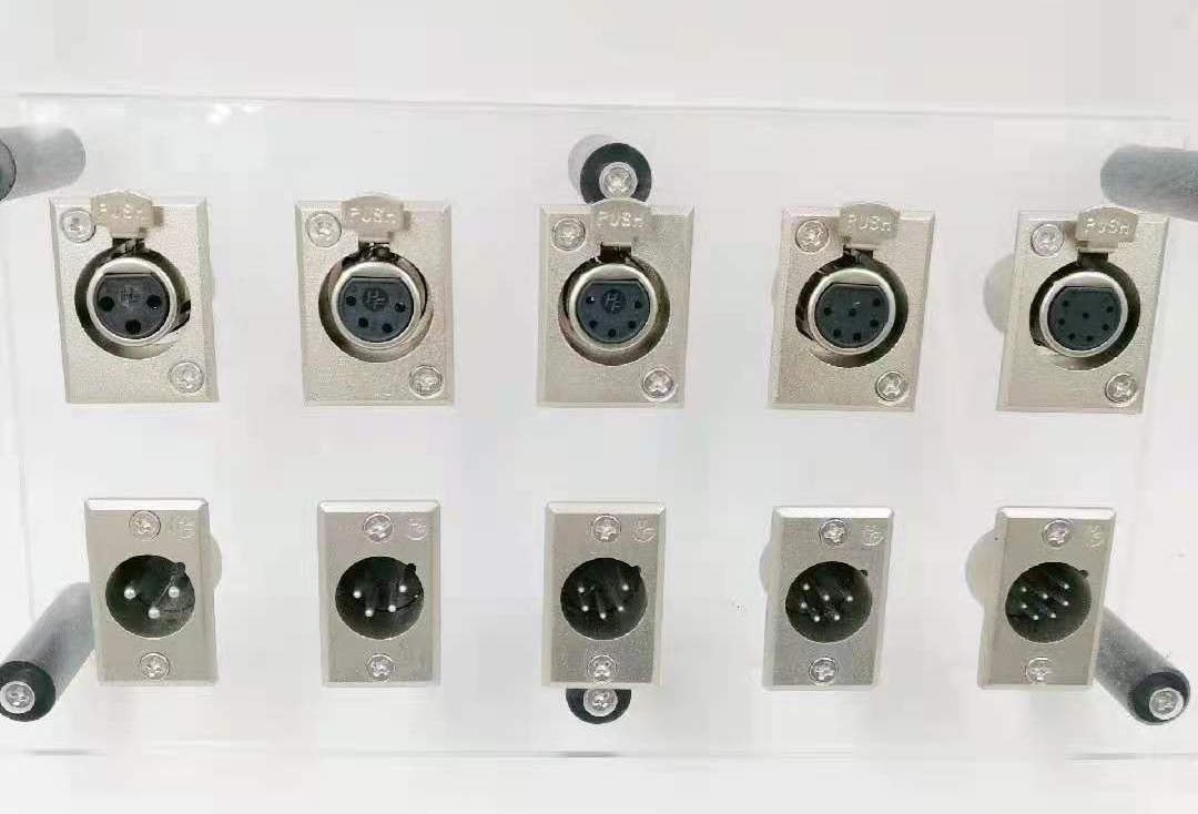 power XLR socket connector 5.6.8 pin male female connector