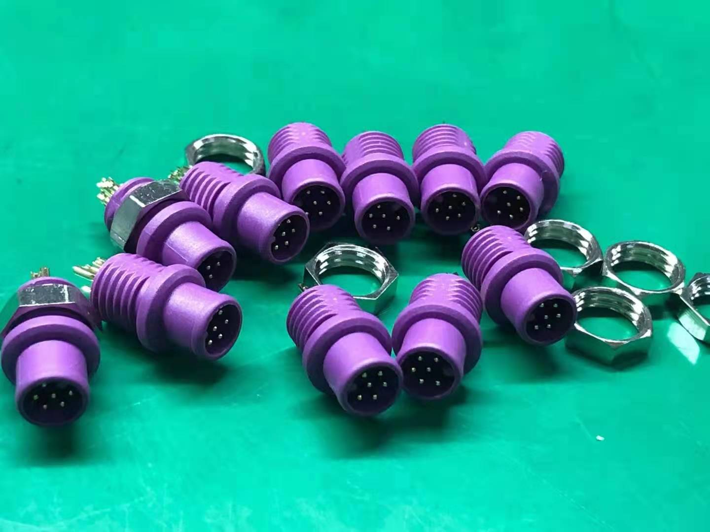 motor-driven M12 connector signal 6pin connector
