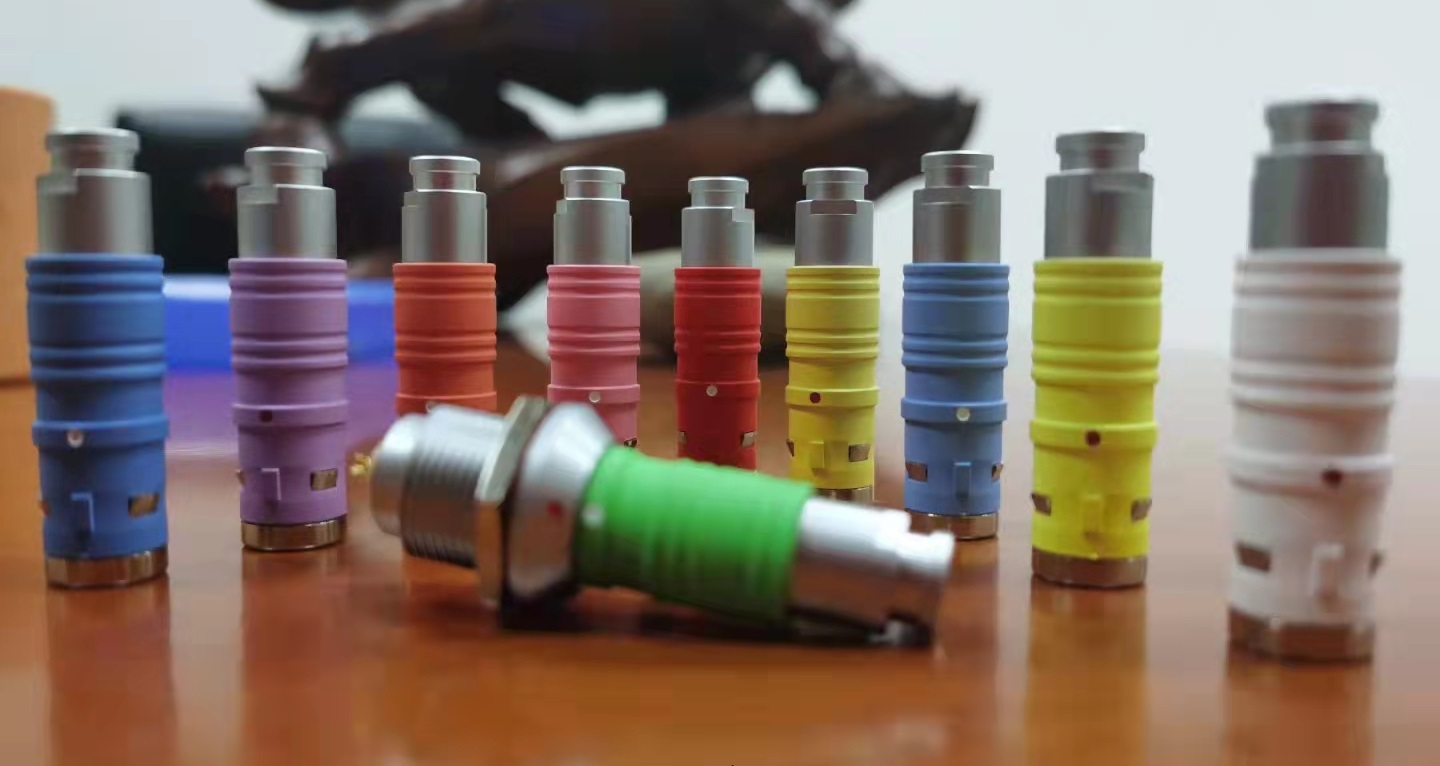 medical 0B push pull connector customized colour connector