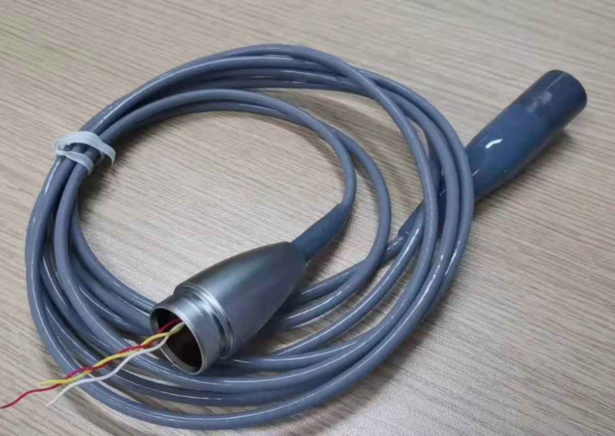 Medical transducer connector liquid silicone injection gas tight medical harness