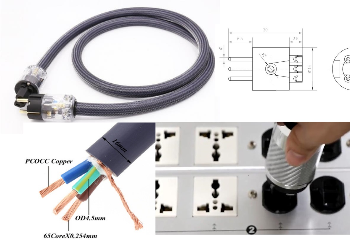 HiFi audio power harness European standard audio amplifier American