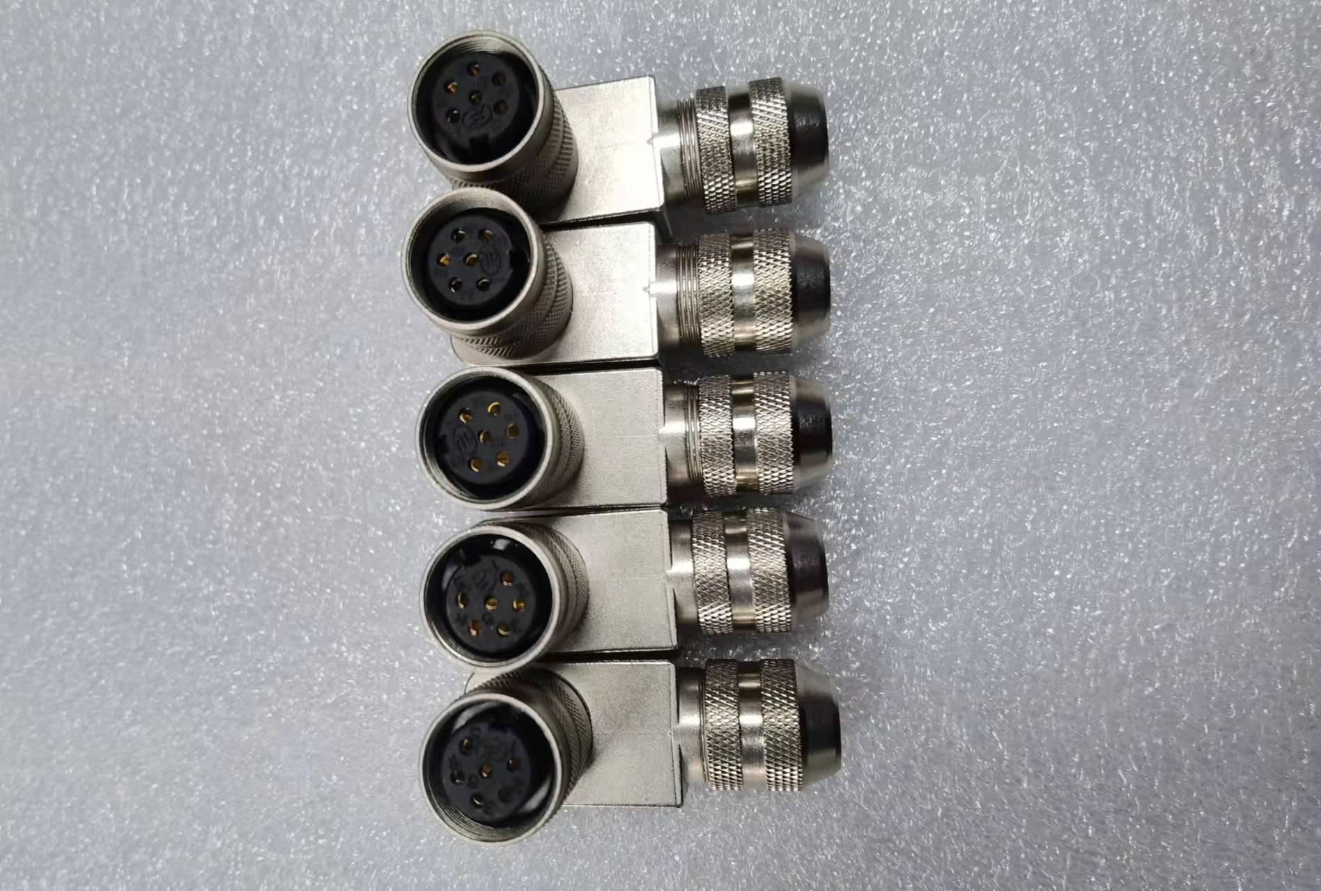 AISG connector power M16 metal shields connector 6pin