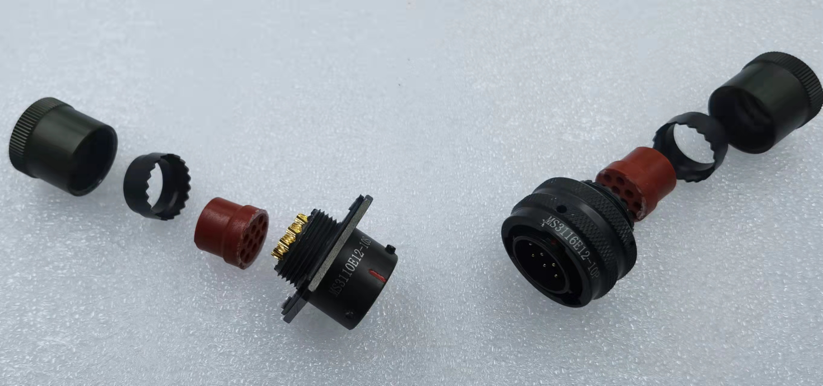 Military connector MS3116E12-10S waterproof connector 10pins signal output