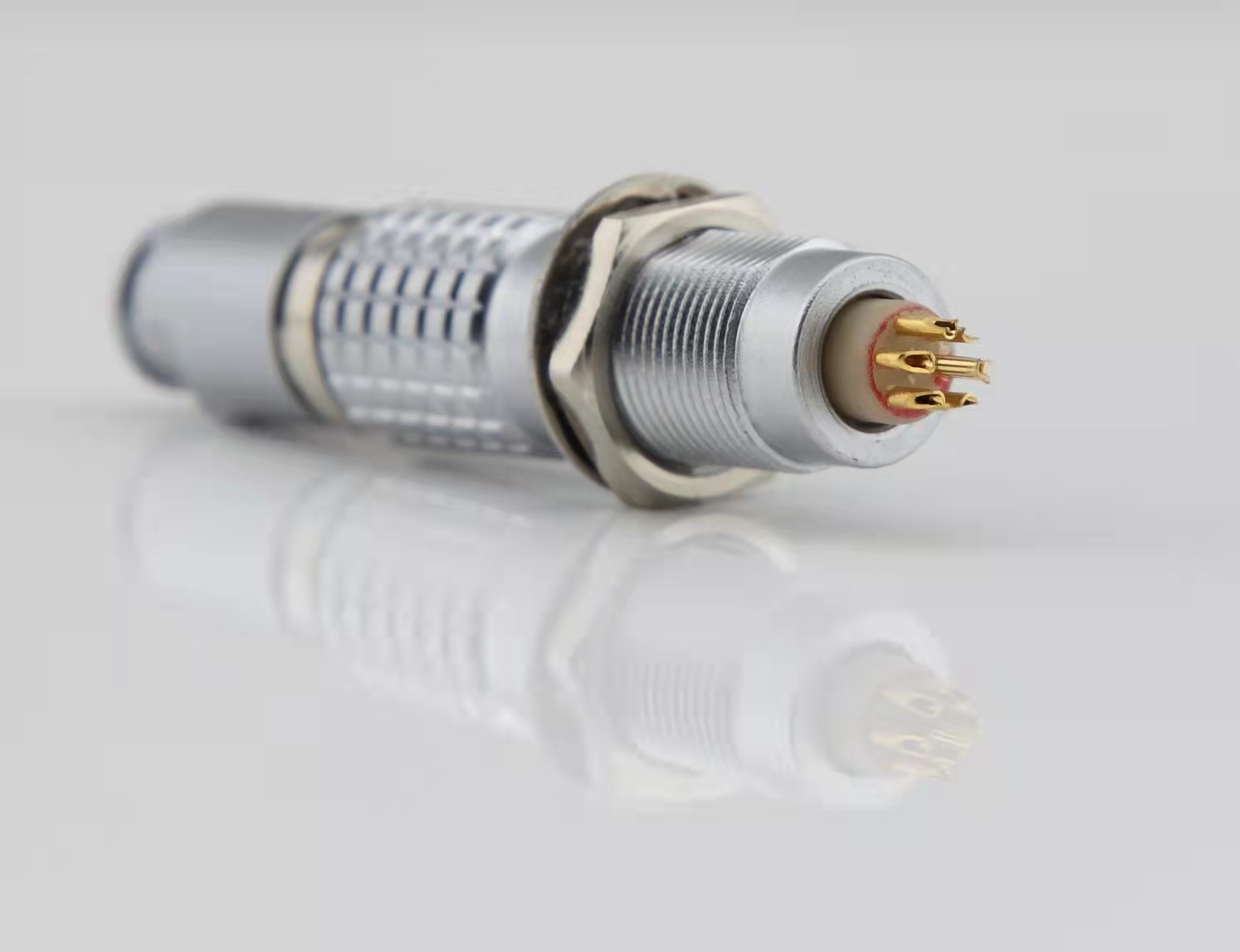 Medical connector push-pull metal connector 7pin panel mounting ASS