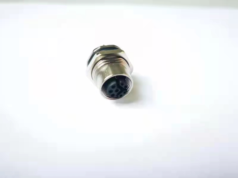 M12-connectors Y coded 4+4 data and internet signal IEC61076-101 connector