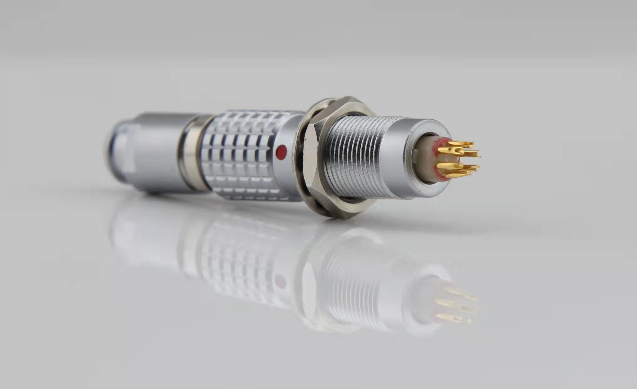 Metal push-pull 6pin medical machine male and female connector