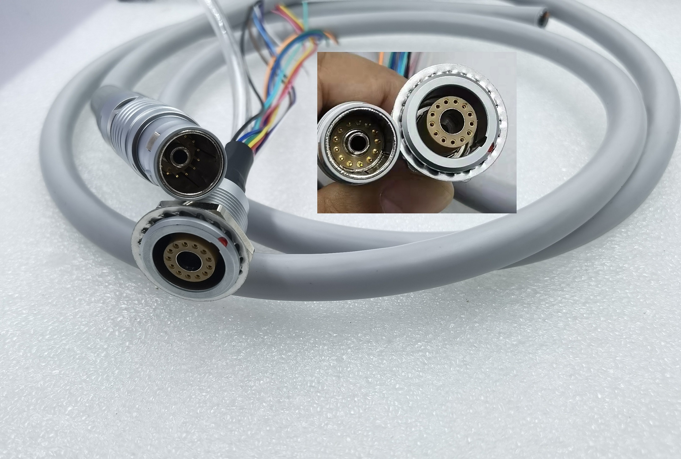 Medical cosmetology gas electric water hybrid optical machine cable