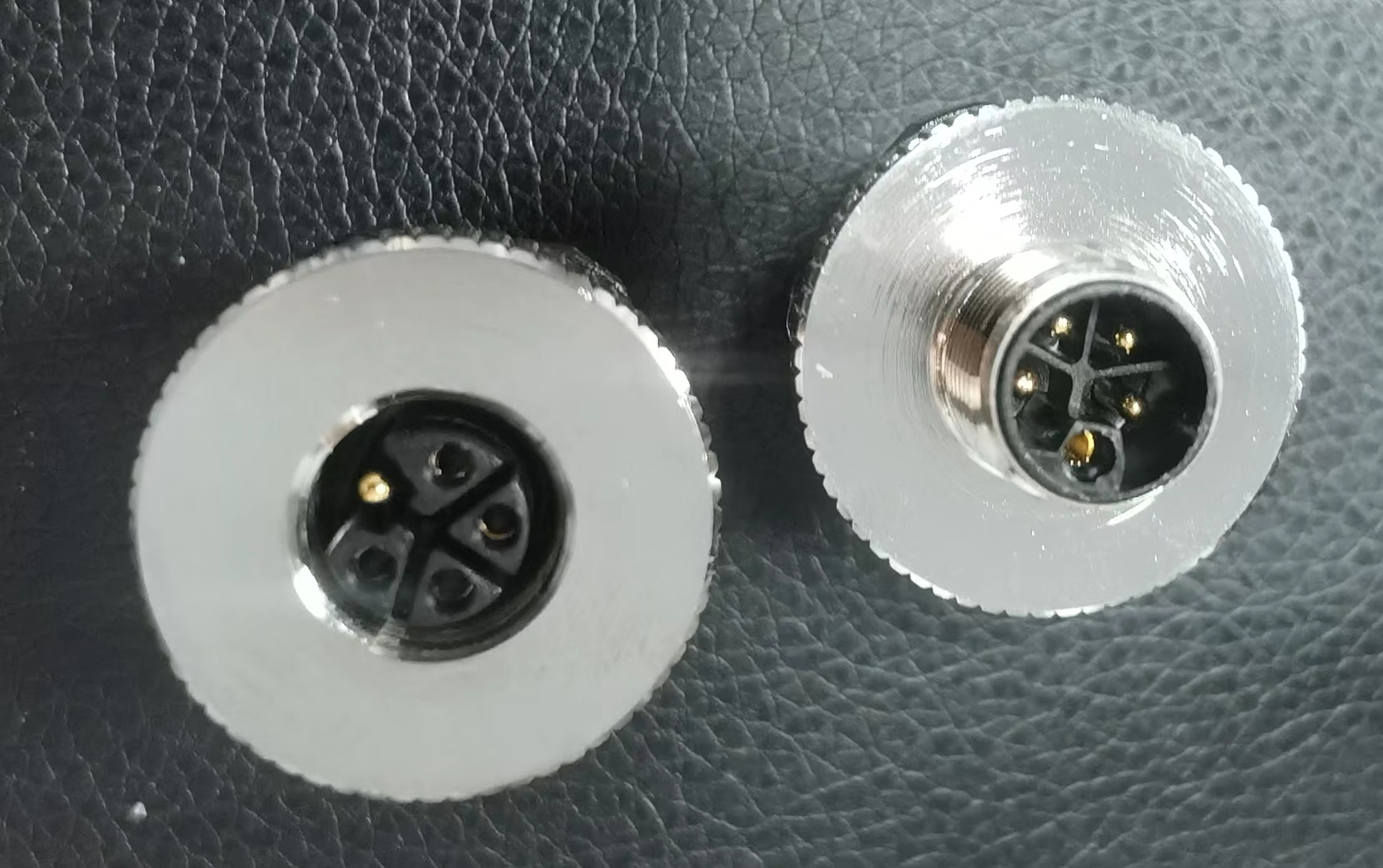 M12 connector L code 4Power+1PE 16A waterproof connector