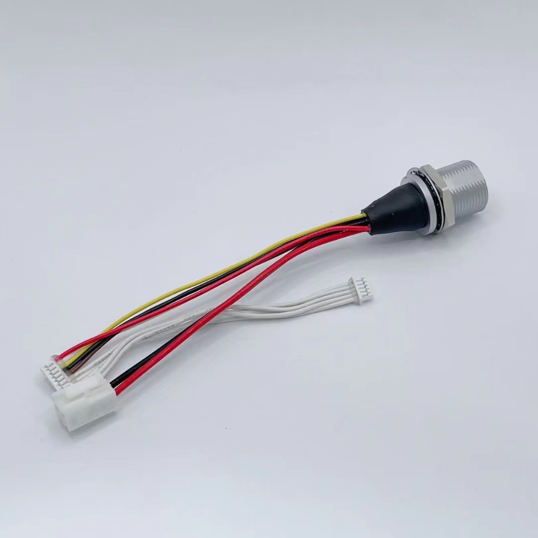 M12 panel mounting connector 4pin 12pin waterproof IP67 connector