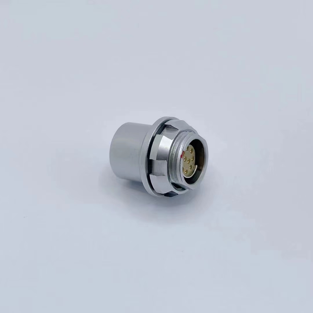 10PIN push-pull metal panel mounting connector