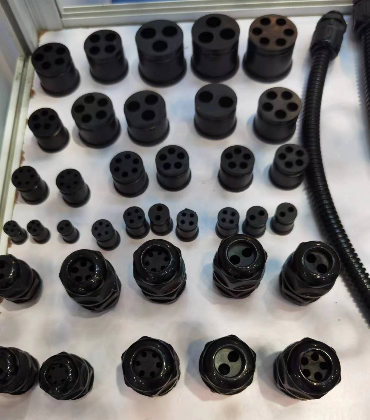Waterproof gland industrial connector tail waterproof nut cable
