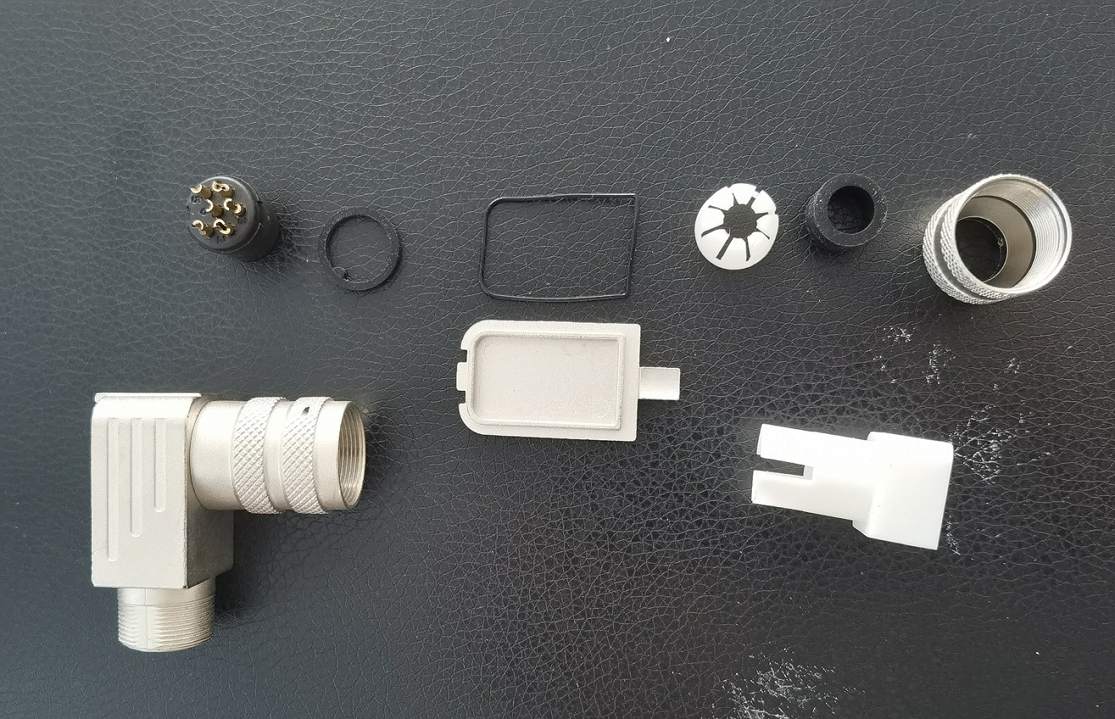 AISG power supply 6pin right angle metal waterproof connector c091 connector